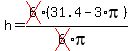 h+=+cross%286%29%2831.4+-+3%2Api%29%2F%28cross%286%29%2Api%29