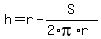 h+=+r+-+S%2F%282%2Api%2Ar%29+