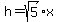 h+=+sqrt%285%29x