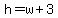 h+=+w+%2B+3