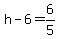 h-6=6%2F5