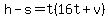 h-s=t%2816t%2Bv%29