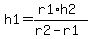 h1=+%28r1%2Ah2%29%2F%28r2-r1%29+