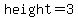 height=3