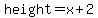 height=x%2B2