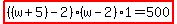 highlight%28%28%28w%2B5%29-2%29%28w-2%29%2A1=500%29