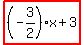 highlight%28%28-3%2F2%29x+%2B3%29