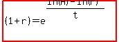 highlight%28%281%2Br%29=e%5E%28%28ln%28A%29-ln%28P%29%29%2Ft%29%29