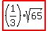 highlight%28%281%2F3%29sqrt%2865%29%29