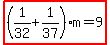 highlight%28%281%2F32%2B1%2F37%29%2Am=9%29