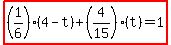 highlight%28%281%2F6%29%284-t%29%2B%284%2F15%29%28t%29=1%29