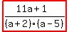 highlight%28%2811a%2B1%29%2F%28a%2B2%29%28a-5%29%29