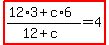 highlight%28%2812%2A3%2Bc%2A6%29%2F%2812%2Bc%29=4%29