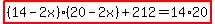 highlight%28%2814-2x%29%2820-2x%29%2B212=14%2A20%29