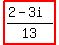 highlight%28%282-3i%29%2F13%29