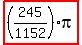 highlight%28%28245%2F1152%29pi%29