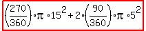 highlight%28%28270%2F360%29%2Api%2A15%5E2%2B2%2A%2890%2F360%29%2Api%2A5%5E2%29