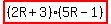 highlight%28%282R%2B3%29%285R-1%29%29