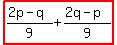highlight%28%282p-q%29%2F9%2B%282q-p%29%2F9%29