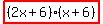 highlight%28%282x%2B6%29%28x%2B6%29%29