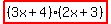 highlight%28%283x%2B4%29%282x%2B3%29%29