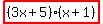 highlight%28%283x%2B5%29%28x%2B1%29%29