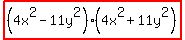 highlight%28%284x%5E2+-+11y%5E2%29%284x%5E2+%2B+11y%5E2%29%29