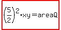 highlight%28%285%2F2%29%5E2%2Axy=areaQ%29