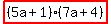 highlight%28%285a%2B1%29%287a%2B4%29%29