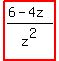 highlight%28%286-4z%29%2Fz%5E2%29