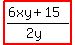 highlight%28%286xy%2B15%29%2F%282y%29%29