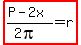 highlight%28%28P-2x%29%2F%282pi%29=r%29