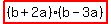 highlight%28%28b%2B2a%29%28b-3a%29%29