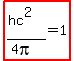 highlight%28%28hc%5E2%29%2F%284pi%29=1%29