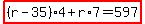 highlight%28%28r-35%29%2A4%2Br%2A7=597%29
