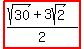 highlight%28%28sqrt%2830%29+%2B+3sqrt%282%29%29%2F2%29