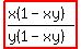 highlight%28%28x%281-xy%29%29%2F%28y%281-xy%29%29%29