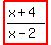 highlight%28%28x%2B4%29%2F%28x-2%29%29
