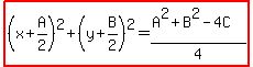 highlight%28%28x%2BA%2F2%29%5E2%2B%28y%2BB%2F2%29%5E2=%28A%5E2%2BB%5E2-4C%29%2F4%29