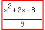highlight%28%28x%5E2%2B2x-8%29%2F9%29