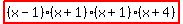 highlight%28%28x-1%29%28x%2B1%29%28x%2B1%29%28x%2B4%29%29