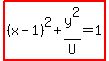 highlight%28%28x-1%29%5E2%2By%5E2%2FU=1%29
