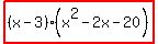 highlight%28%28x-3%29%28x%5E2-2x-20%29%29