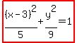 highlight%28%28x-3%29%5E2%2F5%2By%5E2%2F9=1%29