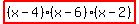 highlight%28%28x-4%29%28x-6%29%28x-2%29%29