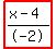highlight%28%28x-4%29%2F-2%29