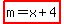 highlight%28+m=x%2B4%29+