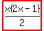 highlight%28+x%282x-1%29+%2F+2%29
