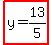 highlight%28+y=13%2F5+%29