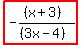 highlight%28-%28%28x%2B3%29%29%2F%28%283x-4%29%29%29